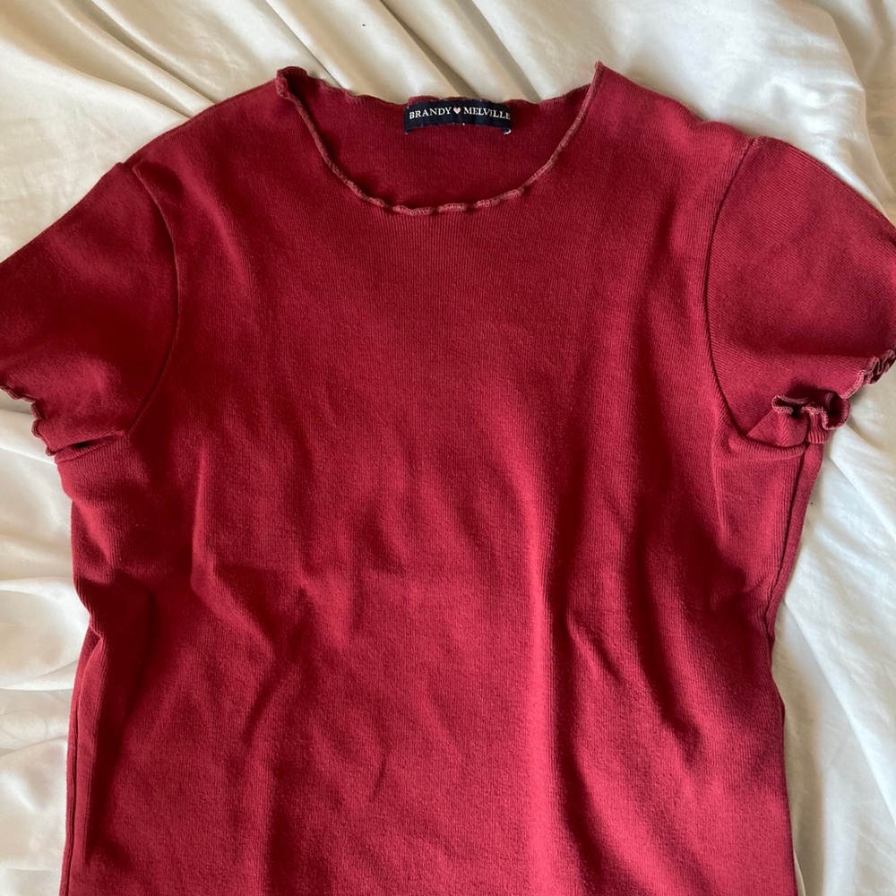 Brandy Melville ruffle top